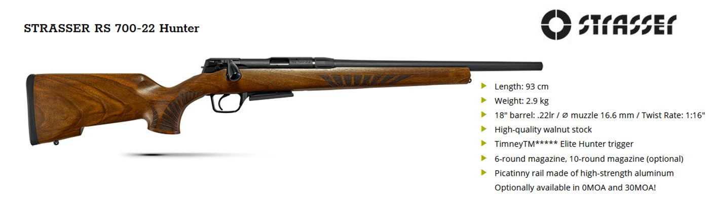 Strasser RS700 .22lr - Afbeelding 3